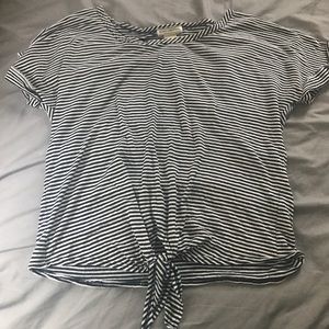 Striped Flowy Shirt