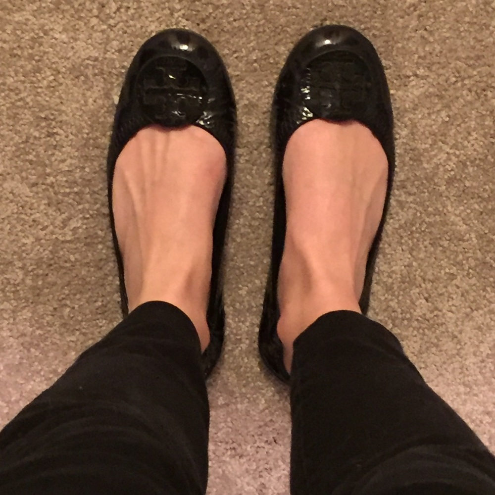 Navy Tory Burch Reva flats - size 7.5