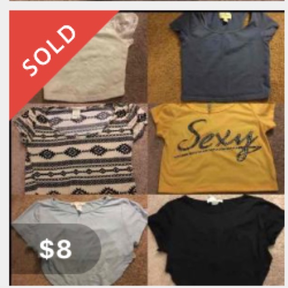 10 crop tops🔴SOLD🔴