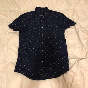 Forever 21 Med white/pink simple pattern button up