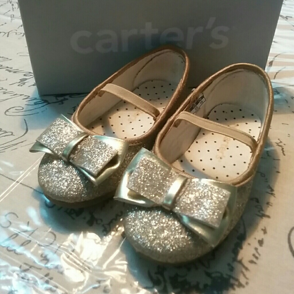 Carter's Gold Sparkling shoes