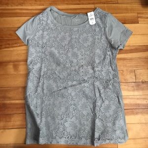 LOFT lace-front top
