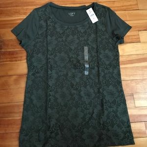 LOFT lace-front top