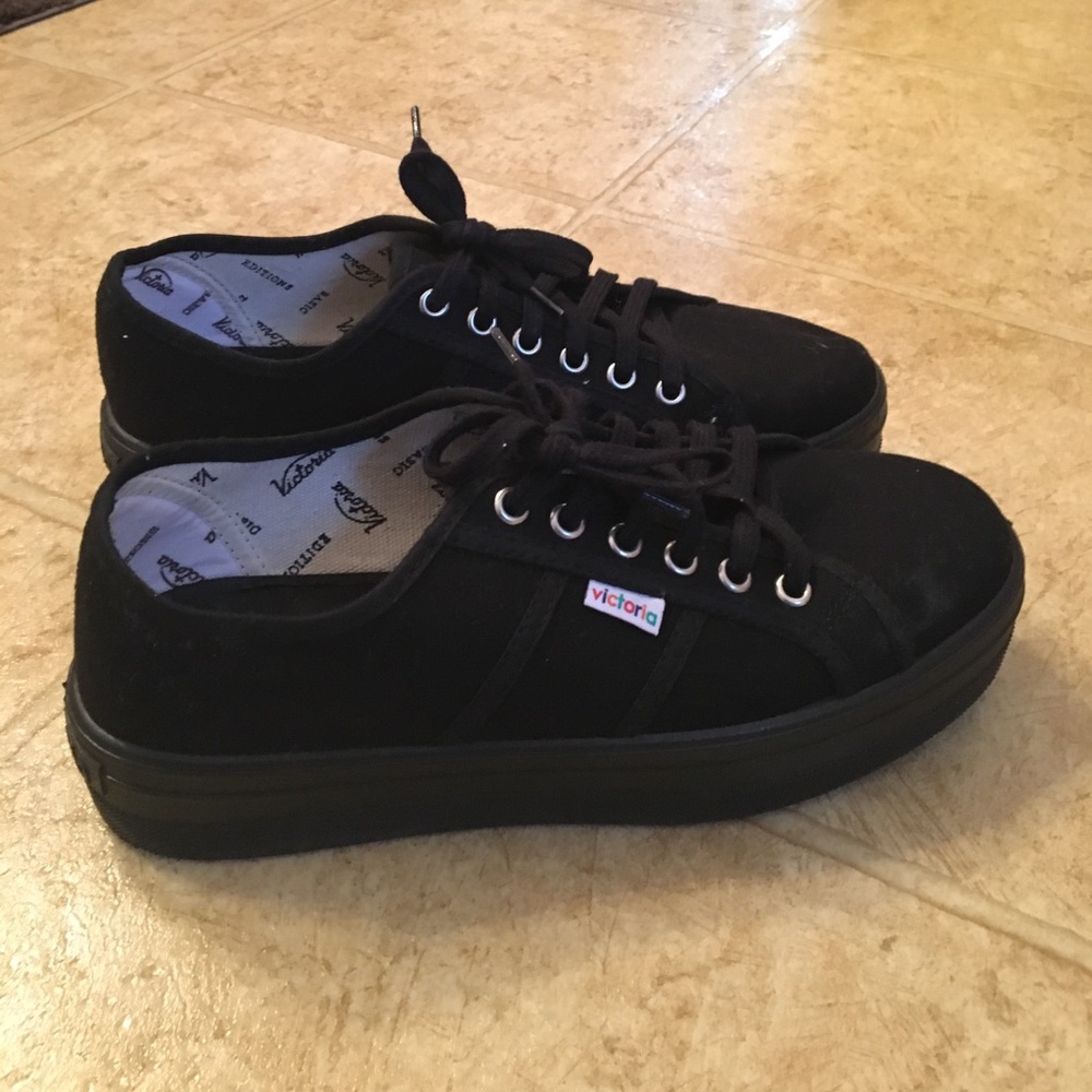 Black Platform Sneakers