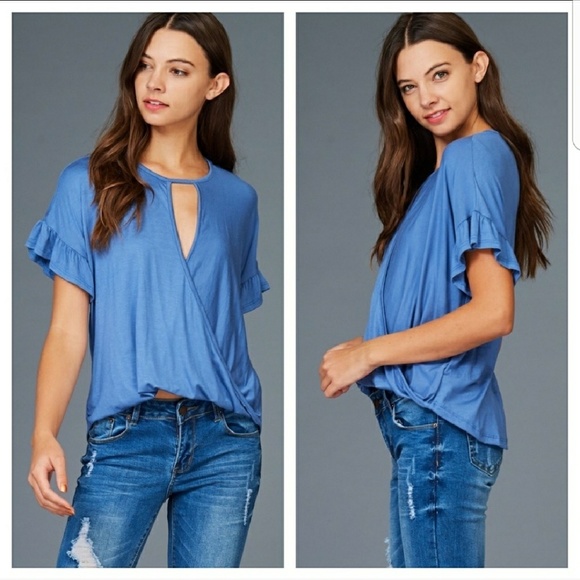 LAST ONE! Blue Top 🏵 REDUCING INVENTORY! - Picture 2 of 3