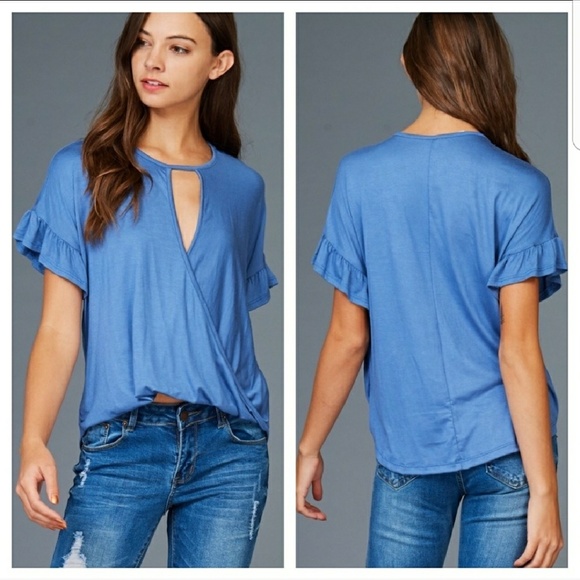 LAST ONE! Blue Top 🏵 REDUCING INVENTORY! - Picture 3 of 3