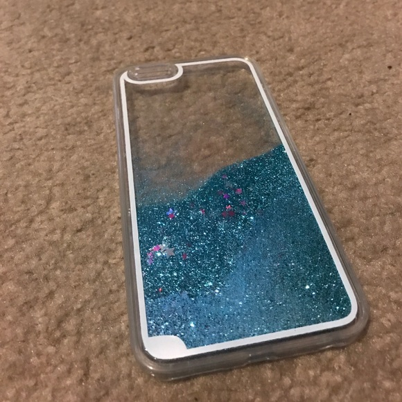 Blue glitter iphone 6+ case - Picture 1 of 2