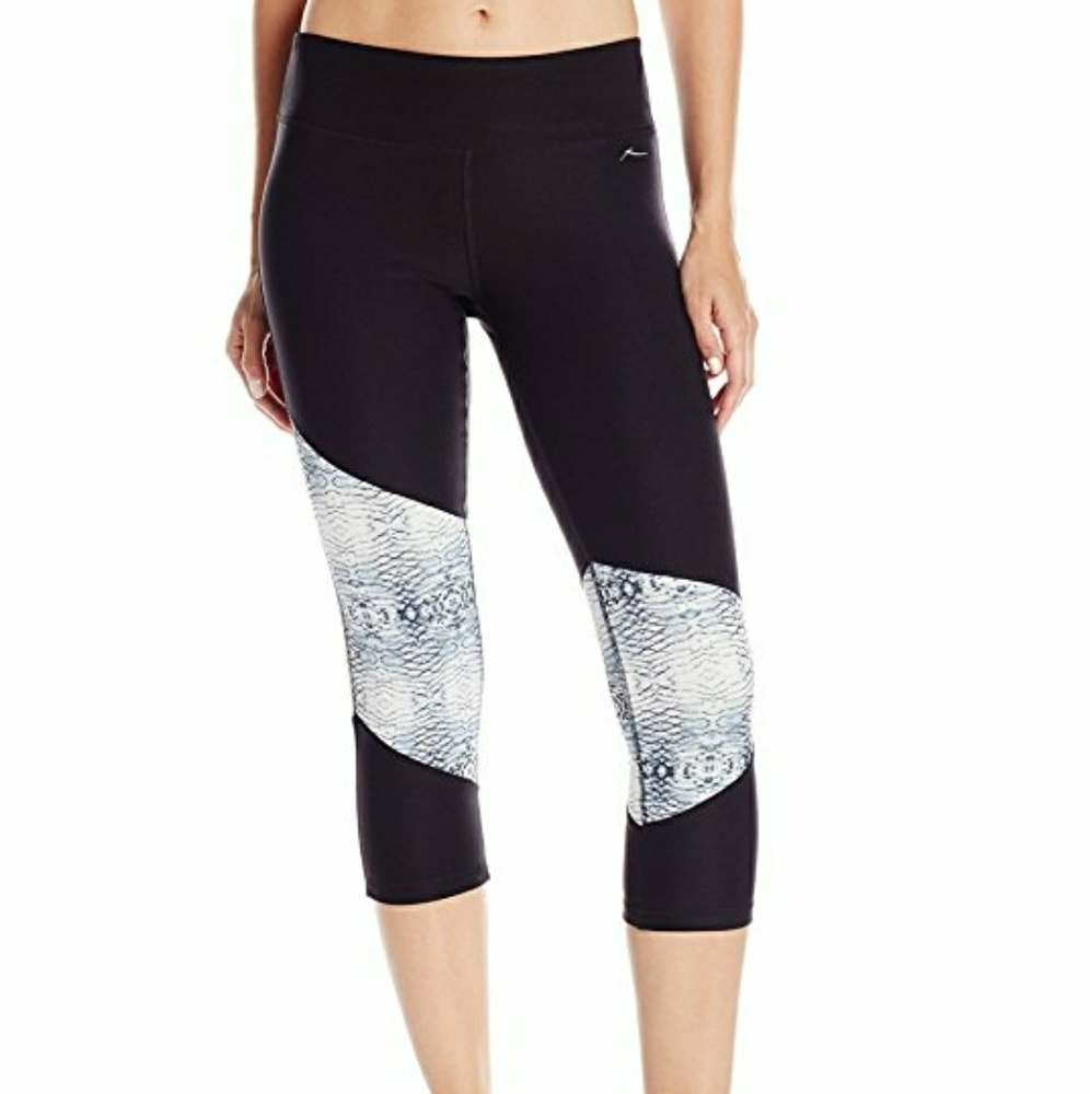 X by Gottex snake print crop legging