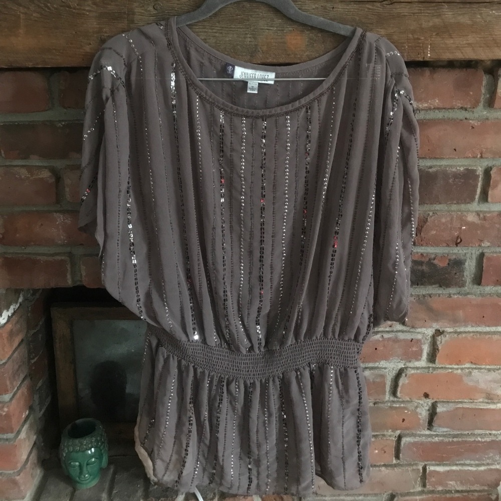 Sequin beaded shirt