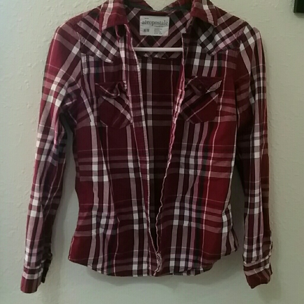 Womens Aeropostale plaid shirt