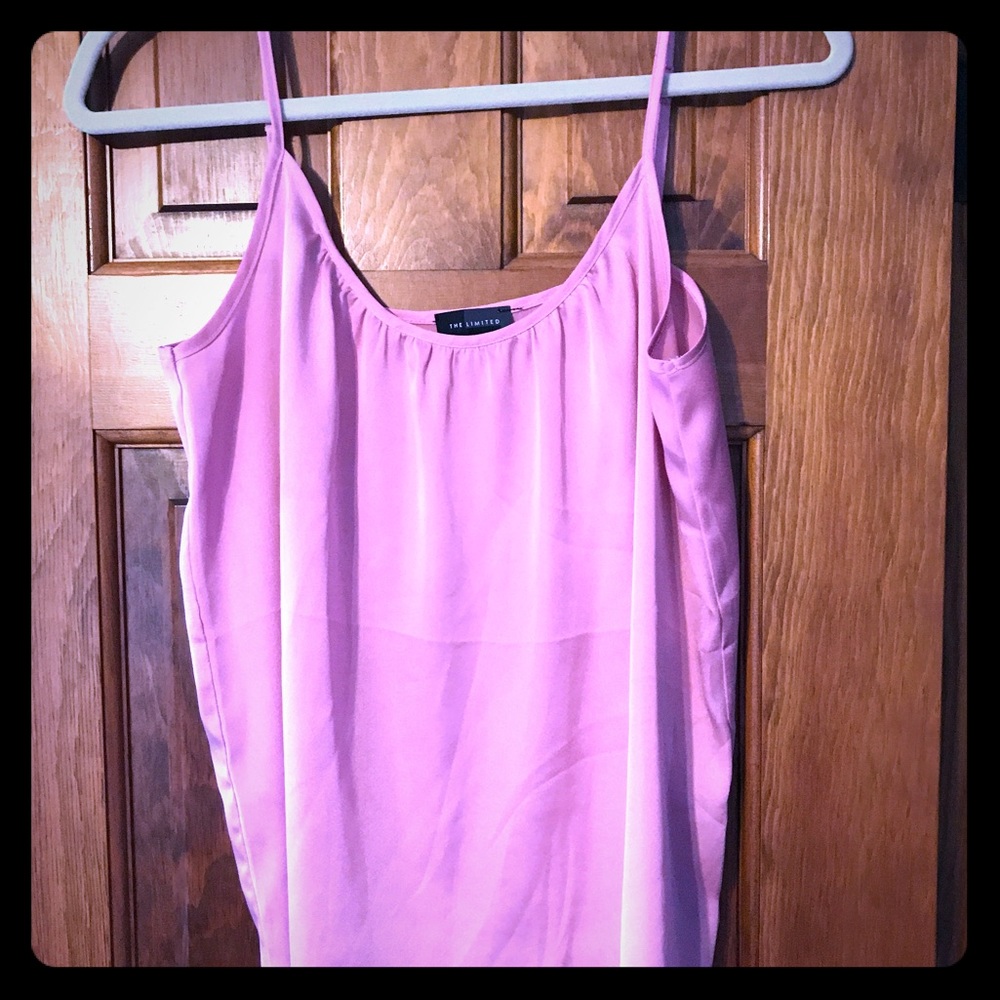 DISCONTINUED rosy blush silk top - The Limited