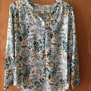 Loft long sleeve blouse