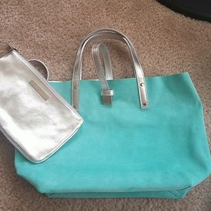 TIFFANY & CO Reversible Suede Tote