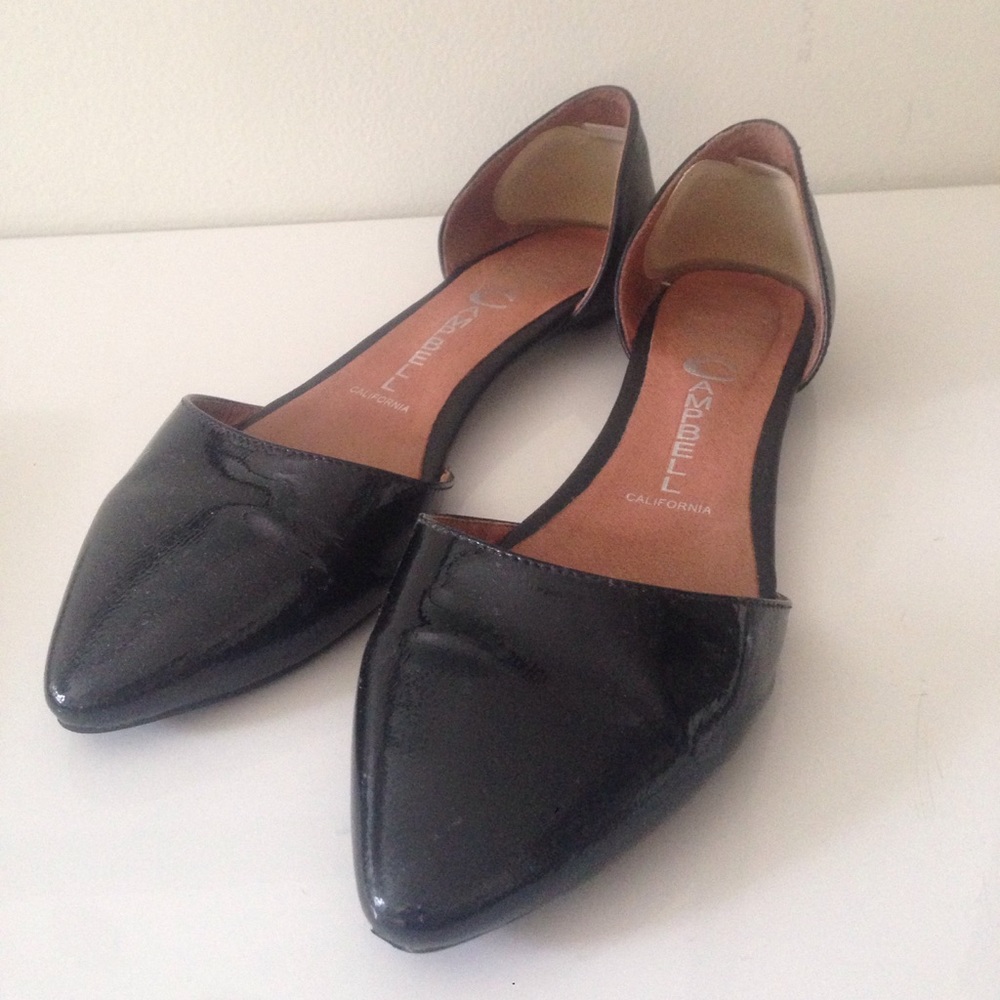 Size 6 Jeffery Campbell black flats