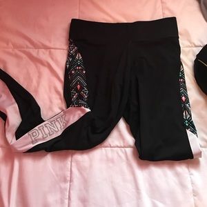 Athletic workout pants from pink