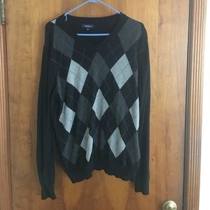 Black Argyle Sweater Croft and Barrow
