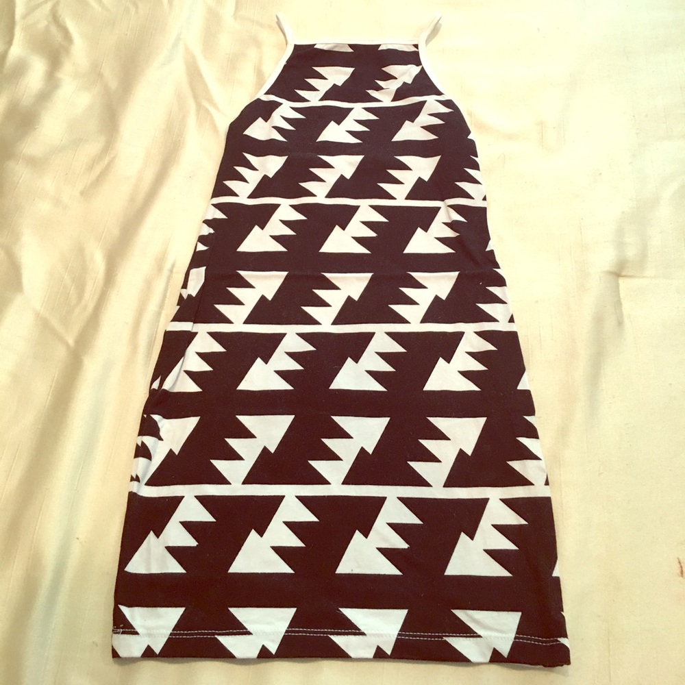 Black & White Printed Dress