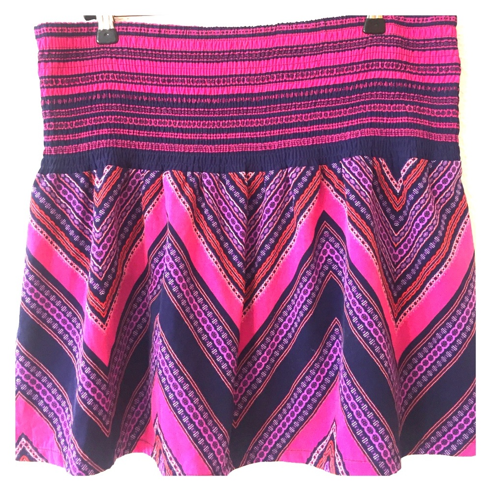 EXPRESS MULTI COLOR SKIRT NWT