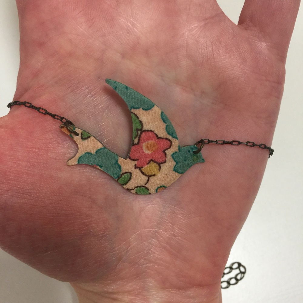 Free Bird Silhouette Adjustable Necklace