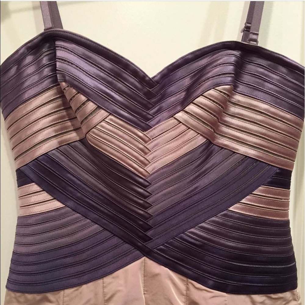 BCBG Strapless Bustier Dress