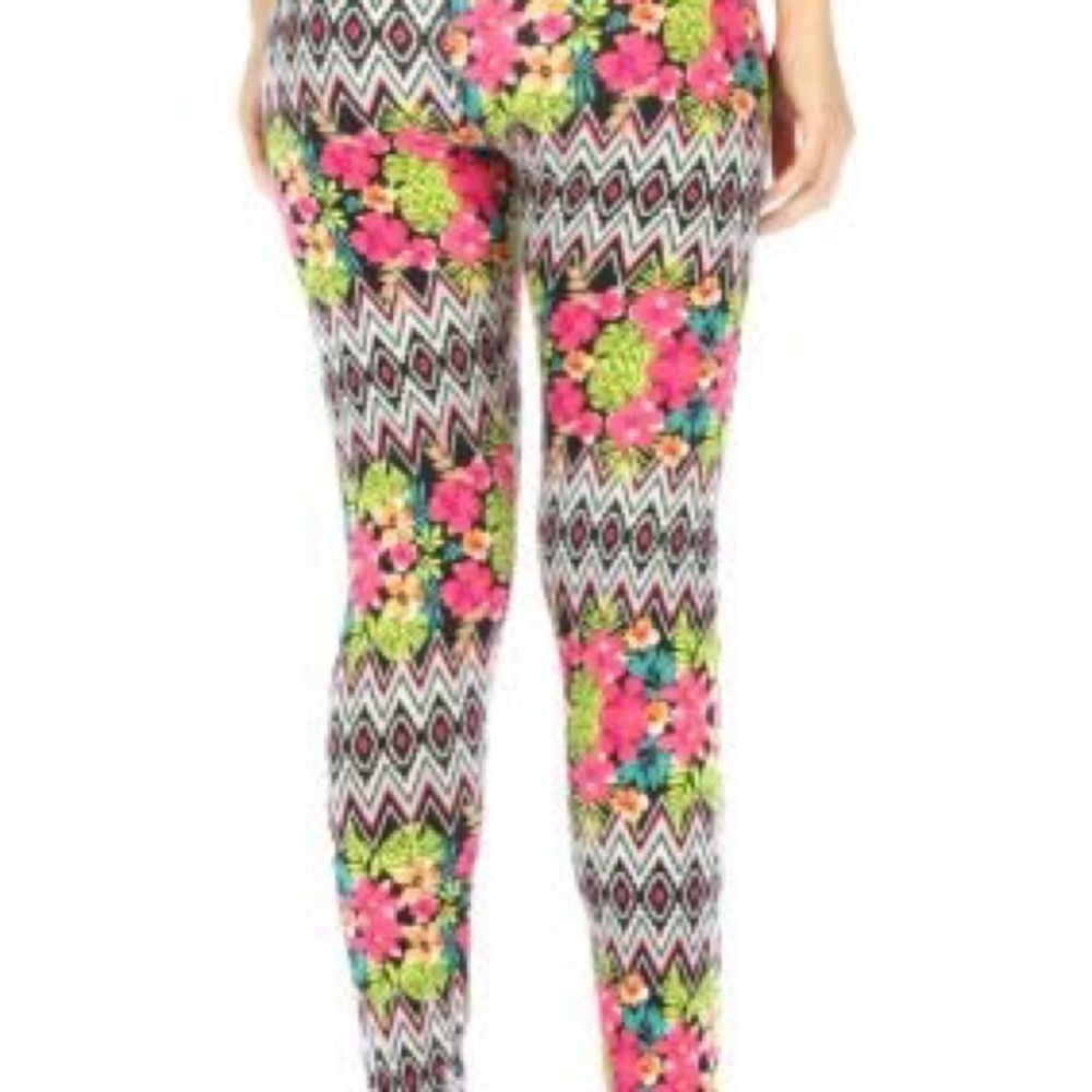 Floral leggings