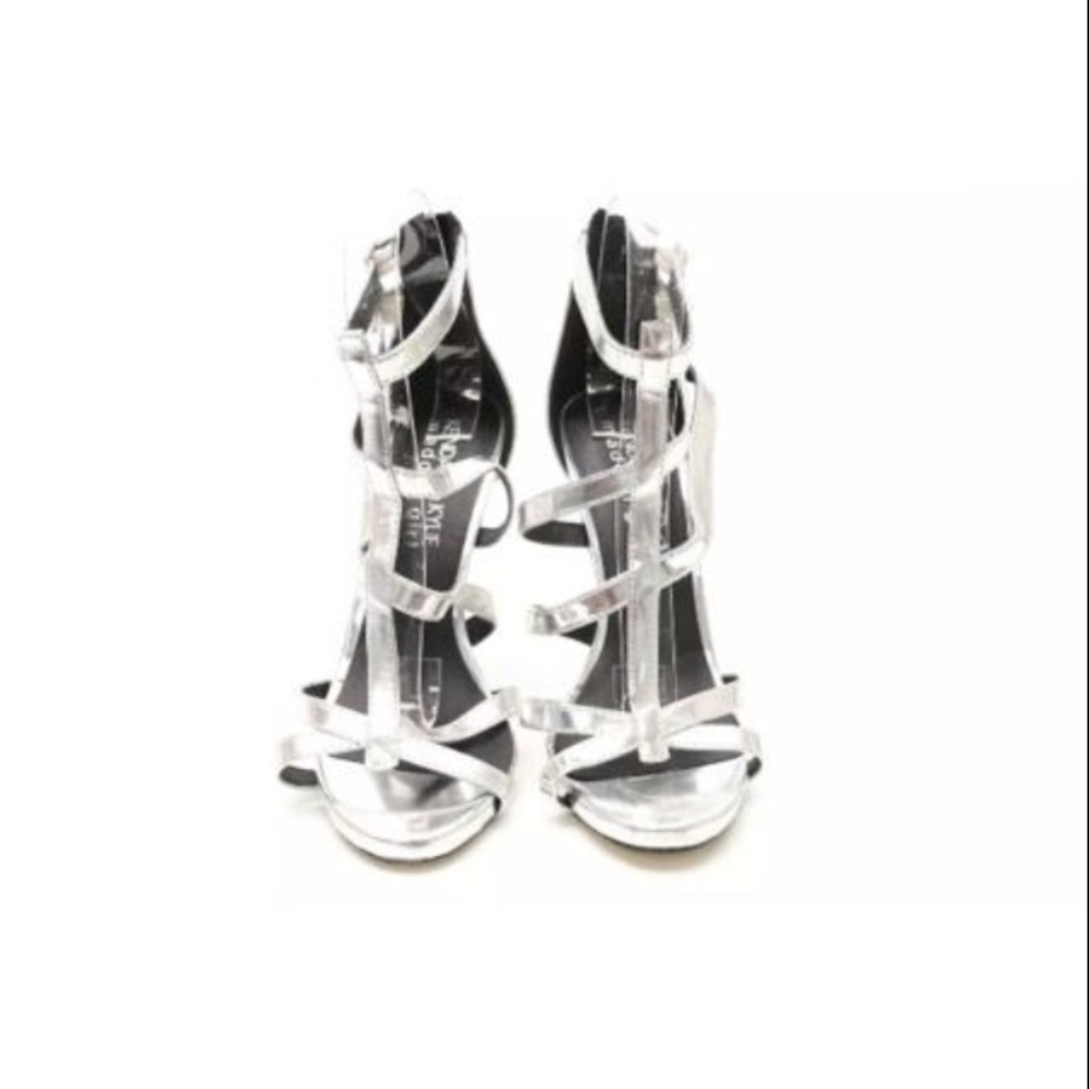 Kendal and Kylie silver heels