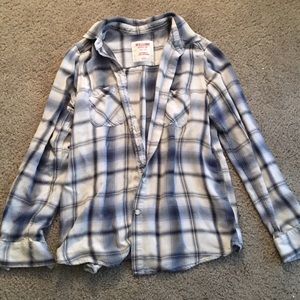 Plaid boyfriend shirt Sz S