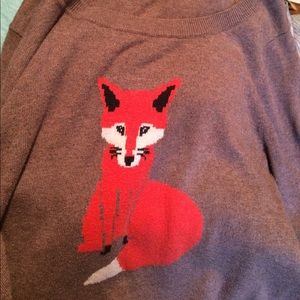Old Navy Sweaters - Old Navy Brown sweater with a fox on it Old Navy Sweaters - Old Navy Brown sweater with a fox on it