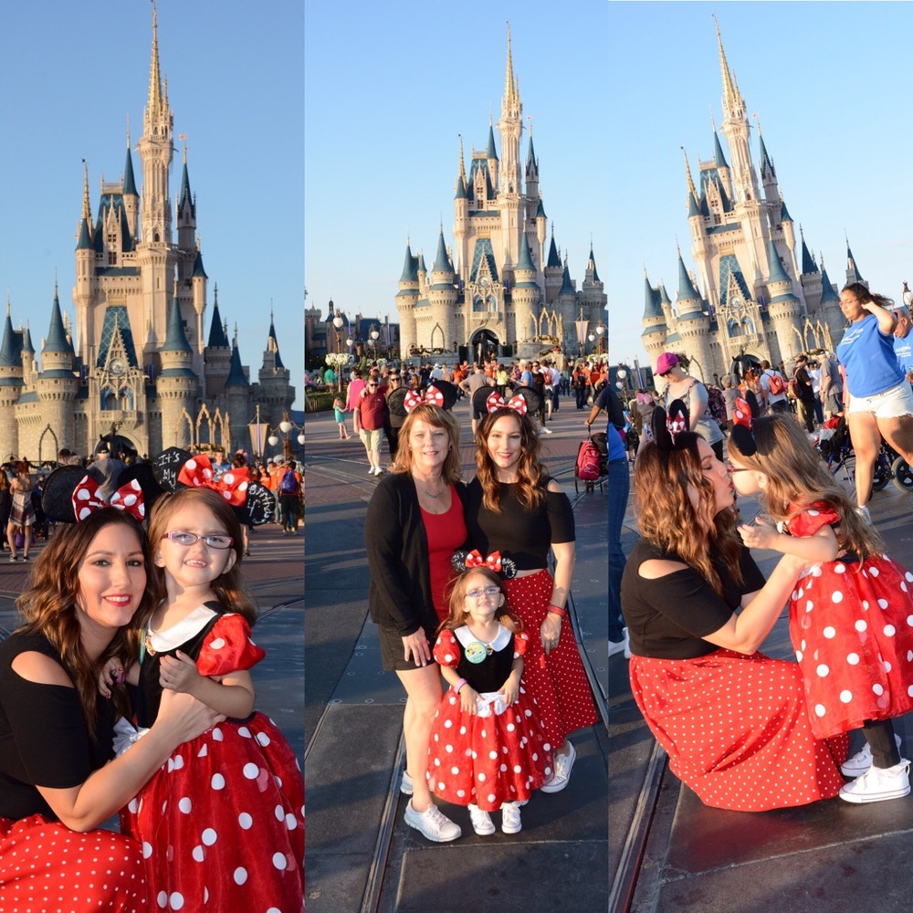 Red polka dot skirt