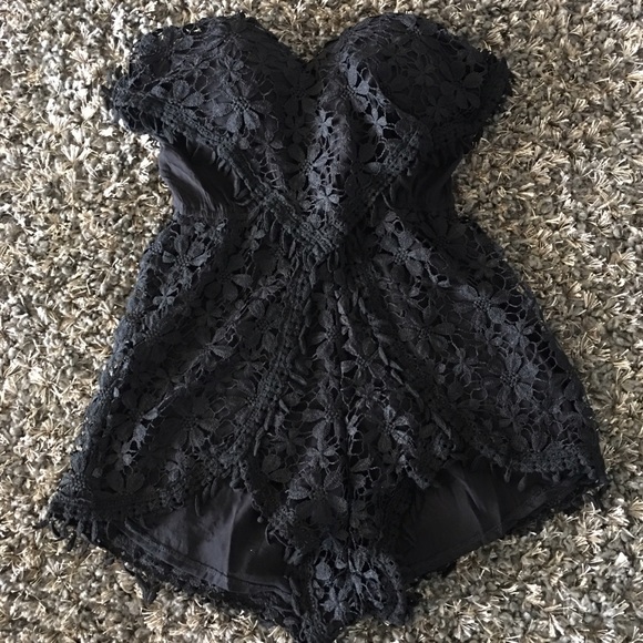 Crochet black romper - Picture 2 of 3