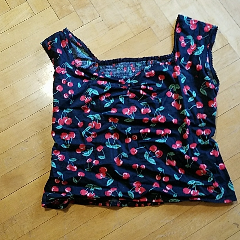 Hell Bunny Vixen 2xl retro cherry top