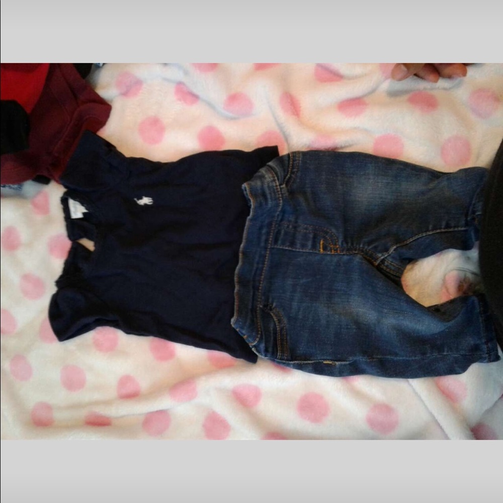 Polo shirt and pants