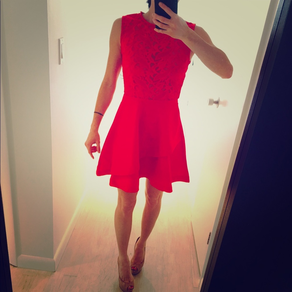 Red Short Dress (Available in Pink and White)