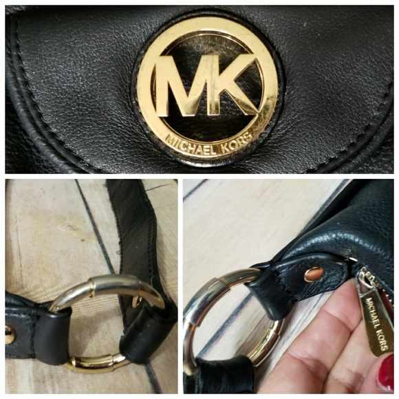MICHAEL KORS black leather bag - Picture 6 of 7