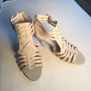 Fergie bone strappy sandals size 6.5