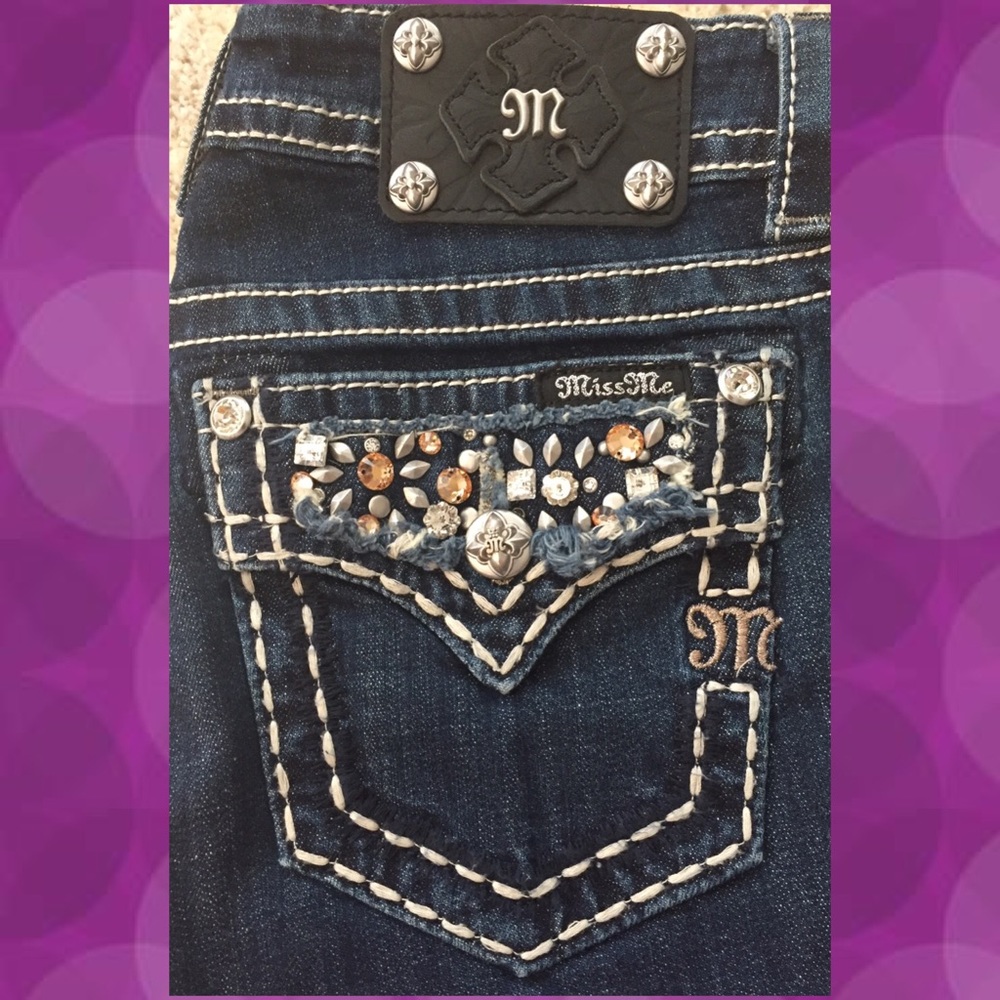 🛍Mixed Crystal Boyfriend Miss Me Capri🛍