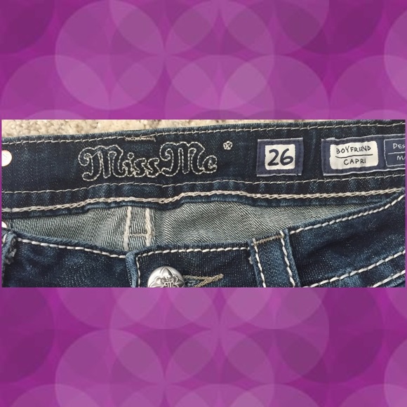 🛍Mixed Crystal Boyfriend Miss Me Capri🛍 - Picture 3 of 3