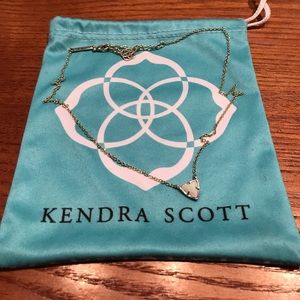 Kendra Scoot white stone necklace