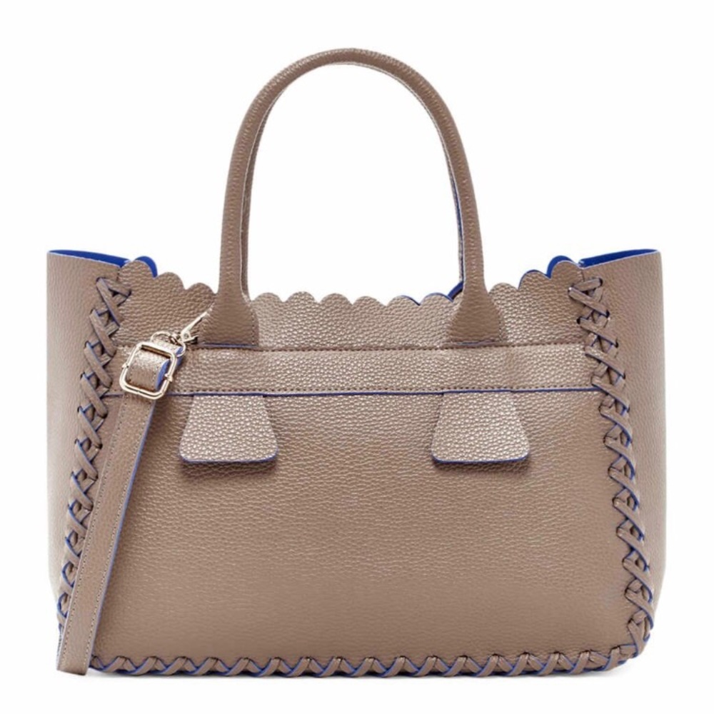 Pink Haley Angelina top handle taupe tote