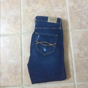 Abercrombie & Fitch high-waisted distressed jeans