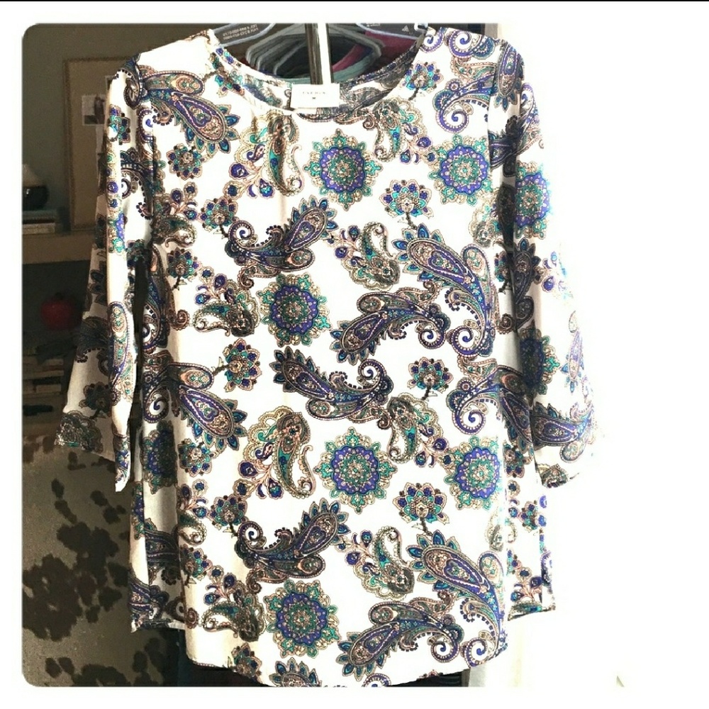 Mardi gras Paisley top