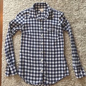 Plaid button down J. Crew