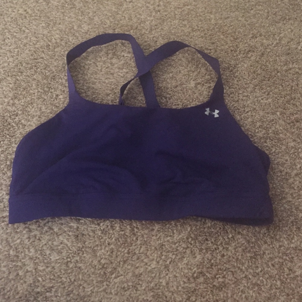 Dark royal blue under armour sports bra