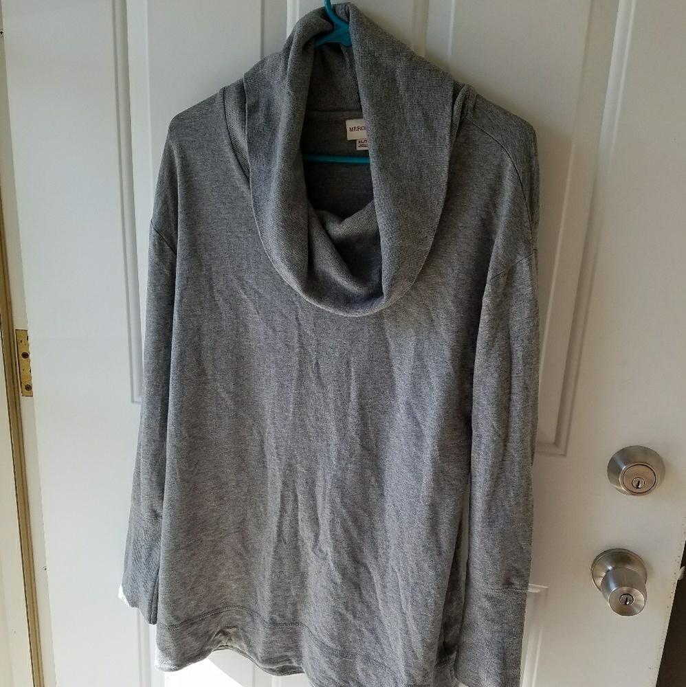 Sweater cowl neck