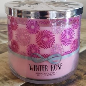 Bath &Body Works WINTER ROSE 3 Wick