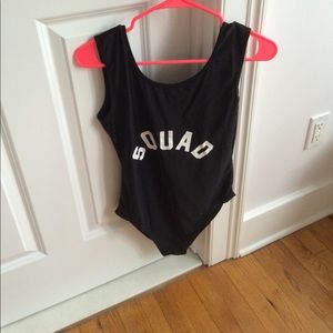 Squad black Bathing Suit