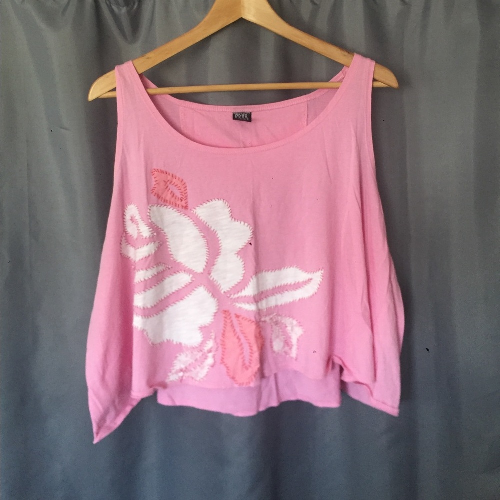 Free People cropped swing tank