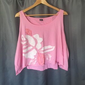 Free People cropped swing tank