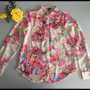 Forever 21 floral blouse