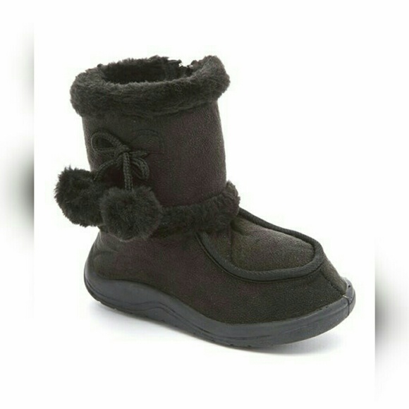 Other - HP 12/31 Infant's and Toddler's Black Pom-Pom Boot